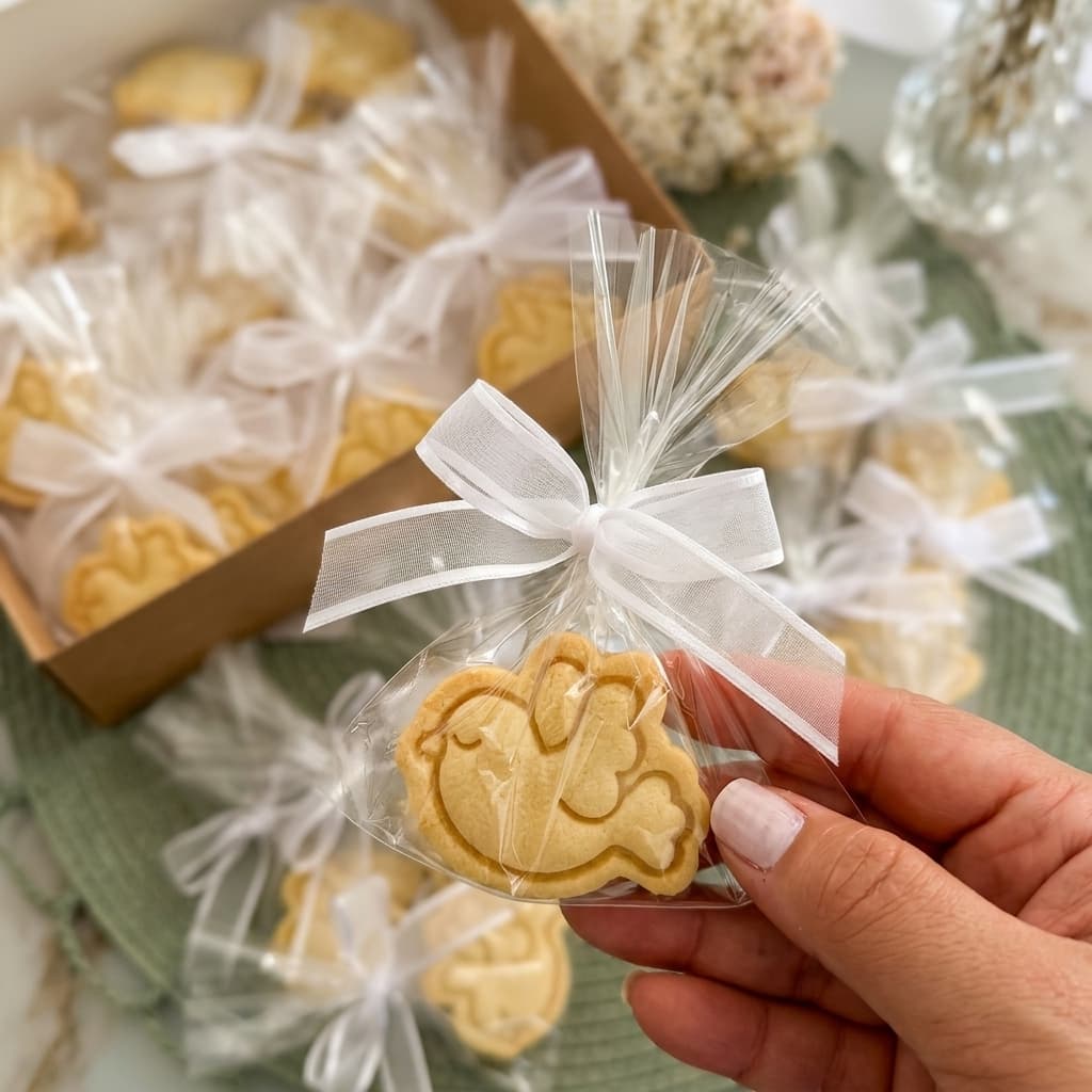 Biscoitos carimbados com pássaros, biscoitos artesanais personalizados em Brasília