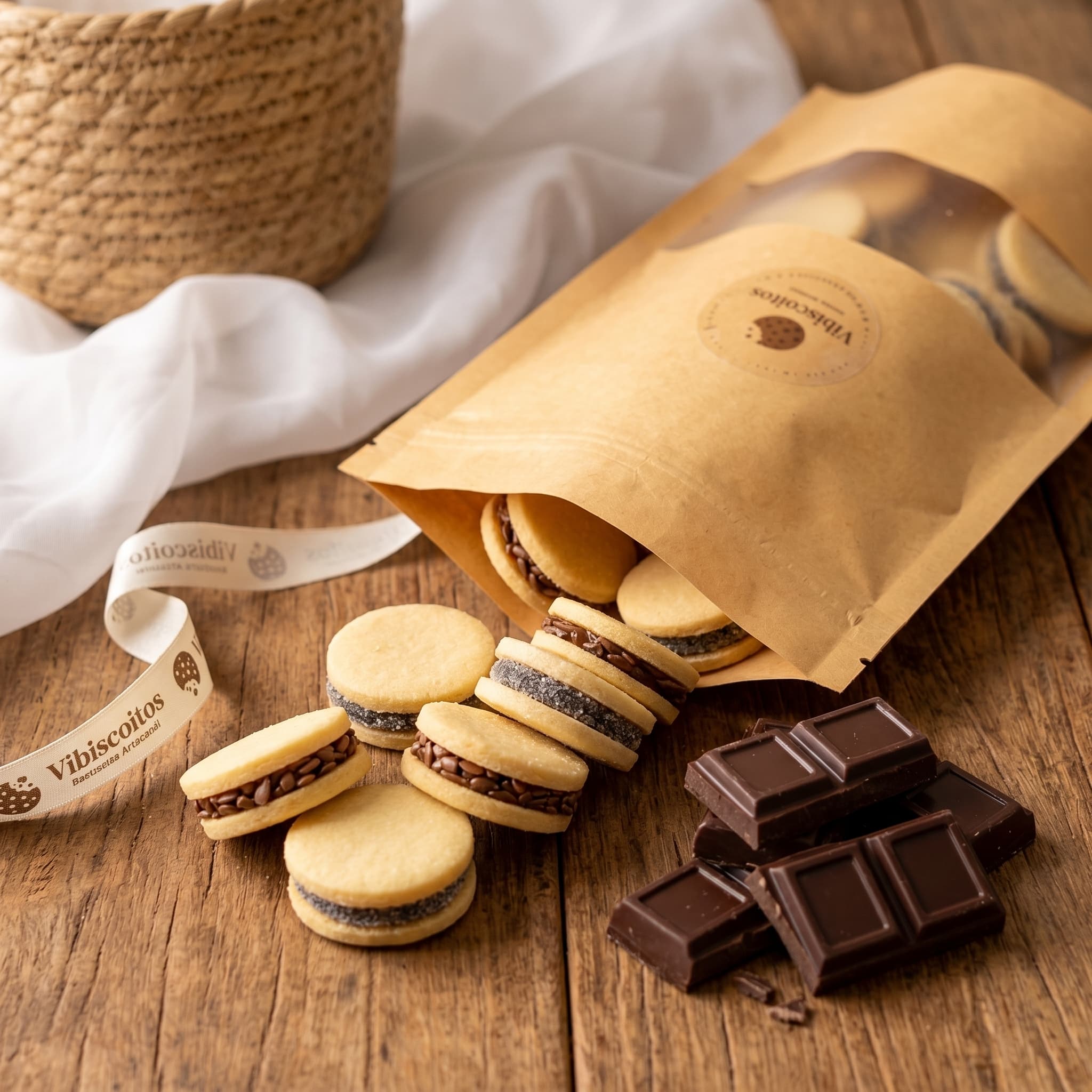 Biscoito Recheado de Chocolate — ViBiscoitos