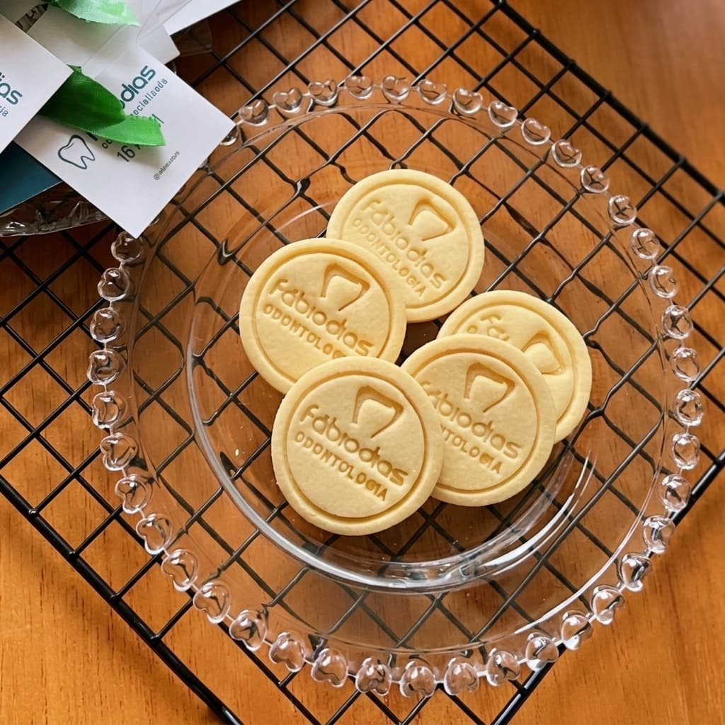 Biscoito com logomarca Fábio Dias