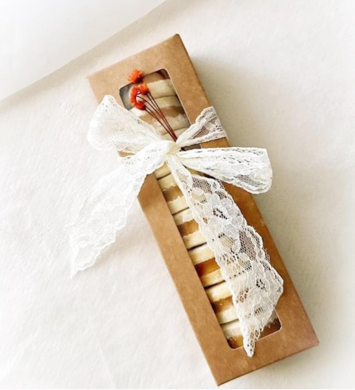 Caixa kraft de biscoitos artesanais presenteável, encomendas ViBiscoitos Brasília