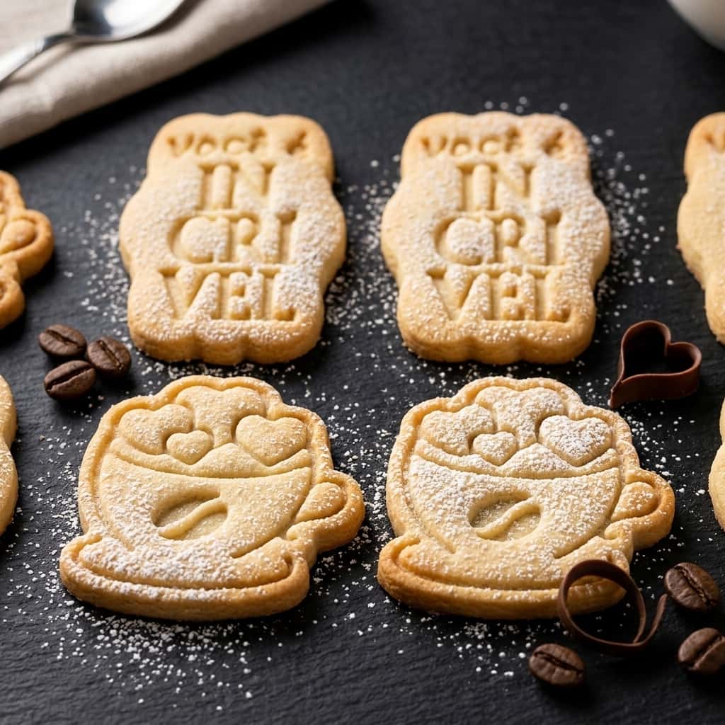 Biscoitos artesanais carimbados personalizados com mensagem, ideais para presentes e eventos em Brasília