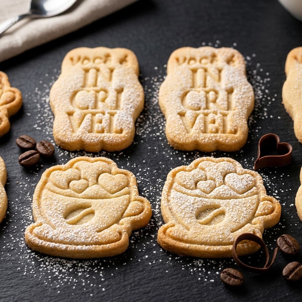 Biscoitos artesanais carimbados personalizados com mensagem, ideais para presentes e eventos em Brasília